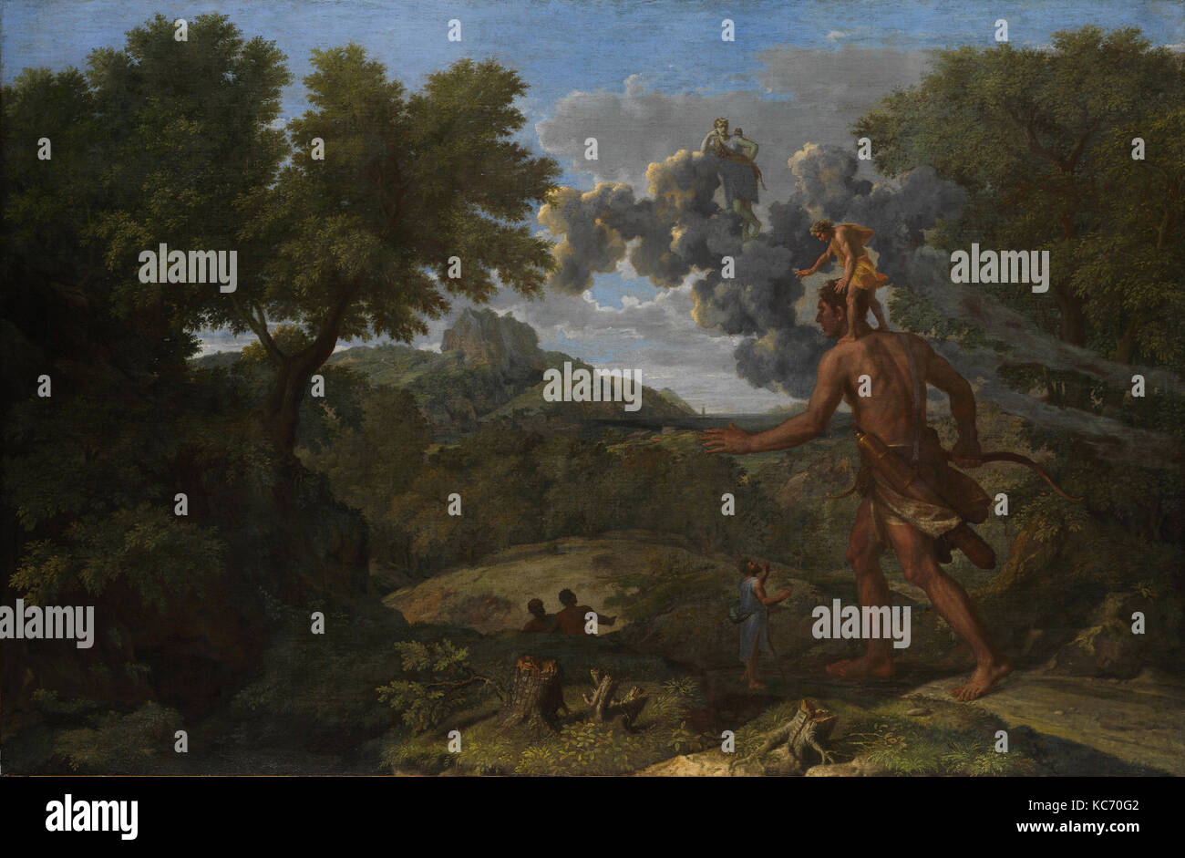 Orion aveugle à la recherche du soleil levant, Nicolas Poussin, 1658 Banque D'Images