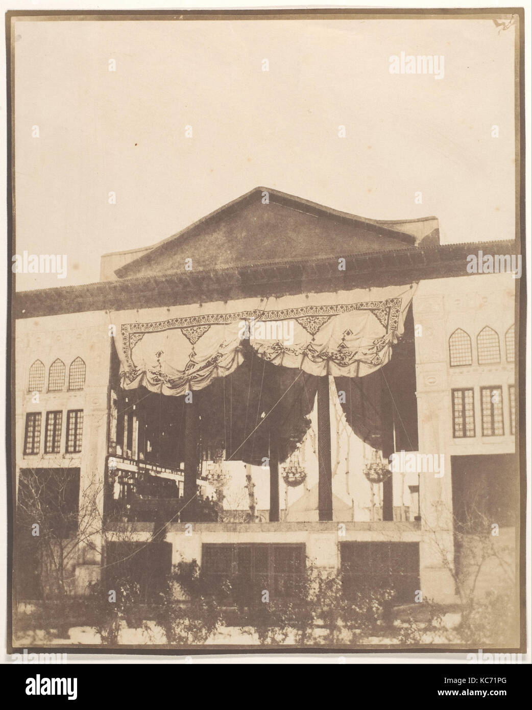 Salle du Trône du paon, Téhéran, Luigi Pesce, 1858 Banque D'Images