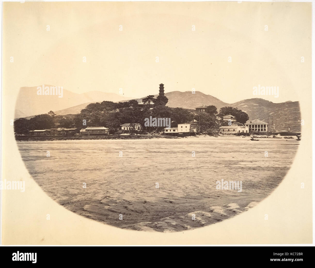 L'île de la pagode, attribuée à John Thomson, ca. 1869 Banque D'Images