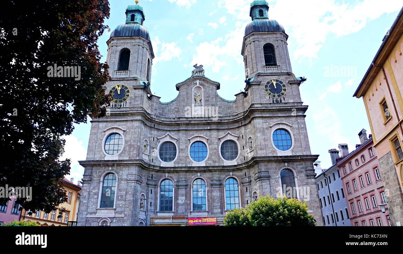 Cathédrale Dom St Jacob ou Saint Jacob à Innsbruck, Autriche Banque D'Images