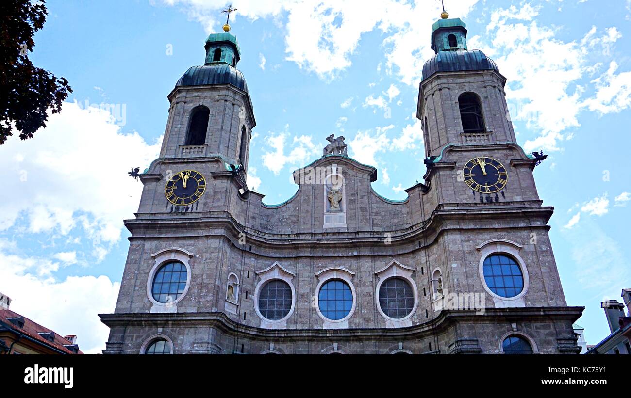 Cathédrale Dom St Jacob ou Saint Jacob à Innsbruck, Autriche Banque D'Images