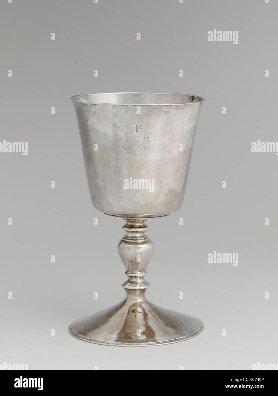 Coupe de vin, ca. En 1660, Boston, Massachusetts, United States, American, argent, 6 7/8 in., 10oz., 4 tpl. (17,5 cm, 318,4 Banque D'Images