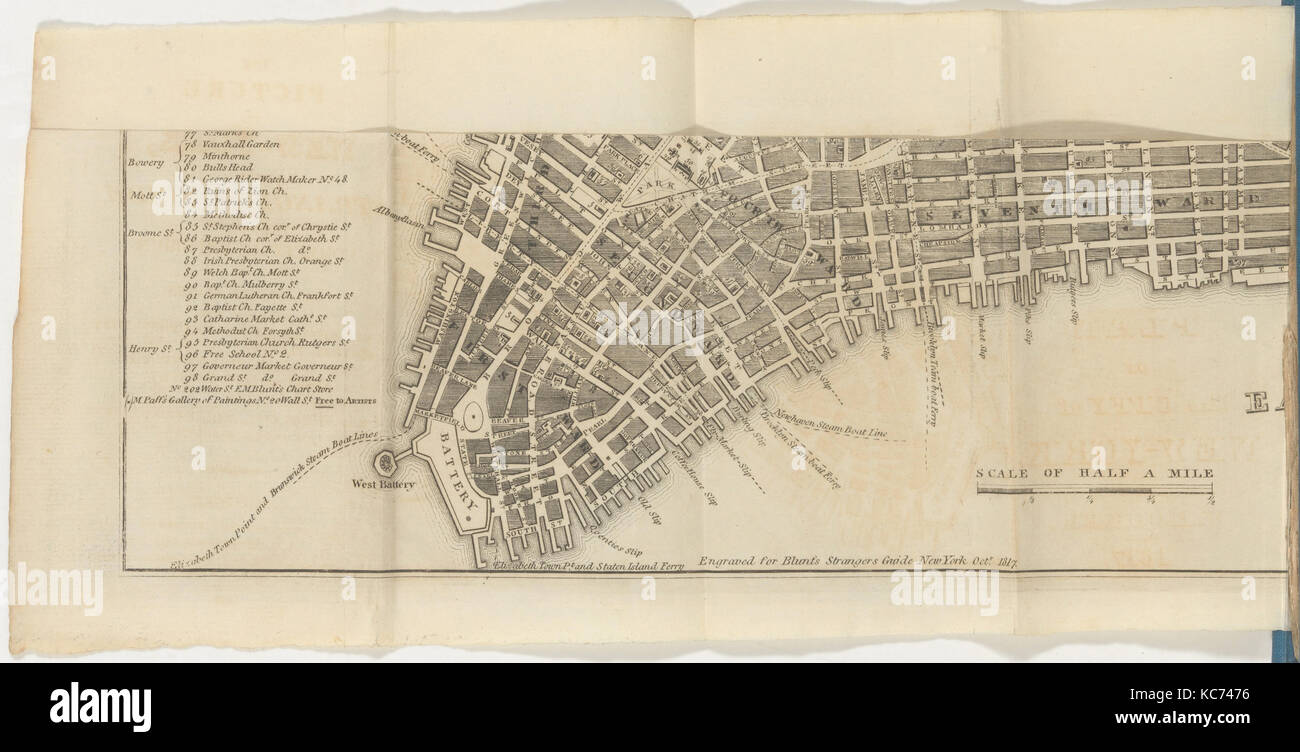 La photo de New York, et de l'étranger Guide à travers l'Emporium commercial des États-Unis, 1818. Banque D'Images