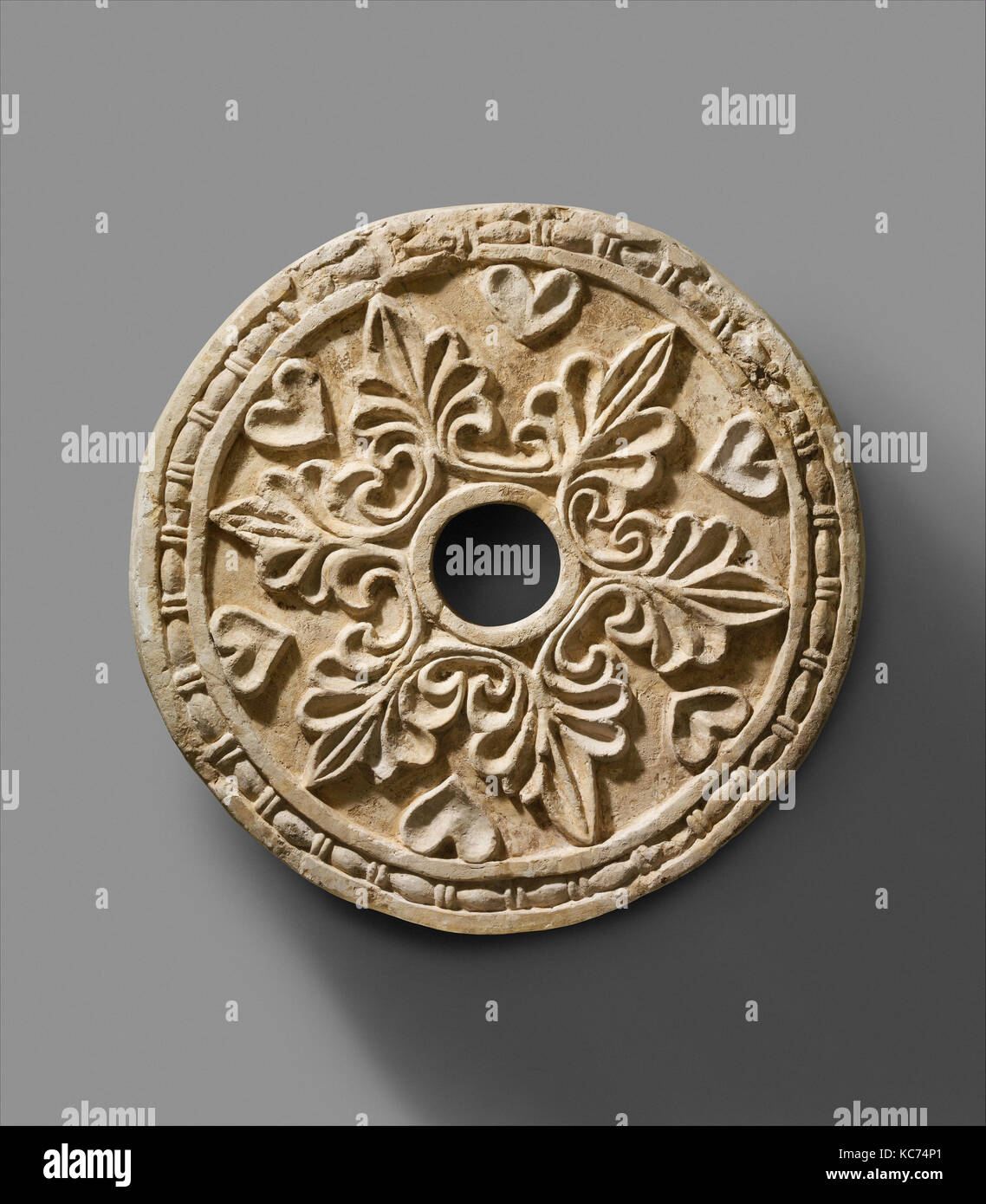 Cocarde avec palmettes rayonnant, ca. 6ème siècle A.D Banque D'Images