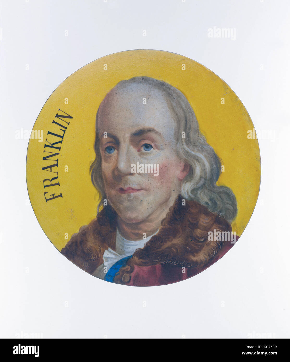 Benjamin Franklin, éventuellement après Pierre Duplessis, 1800-1883 Banque D'Images