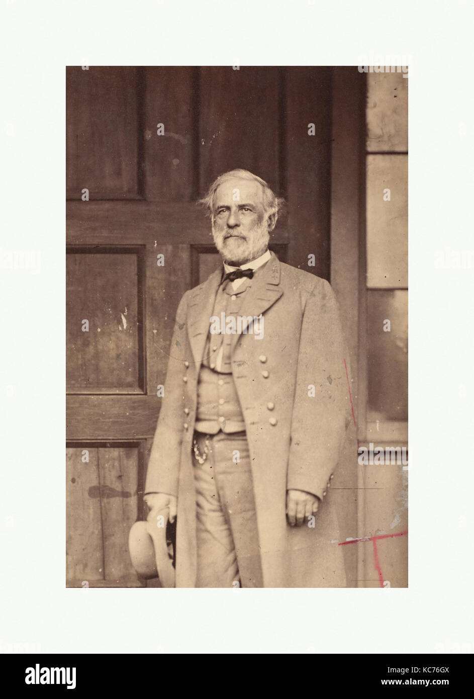 Le général Robert E. Lee, 1865, à l'albumine argentique de négatif sur verre, de l'image : 14 × 9,3 cm (5 1/2 x 3 11/16 in.), Photographies Banque D'Images