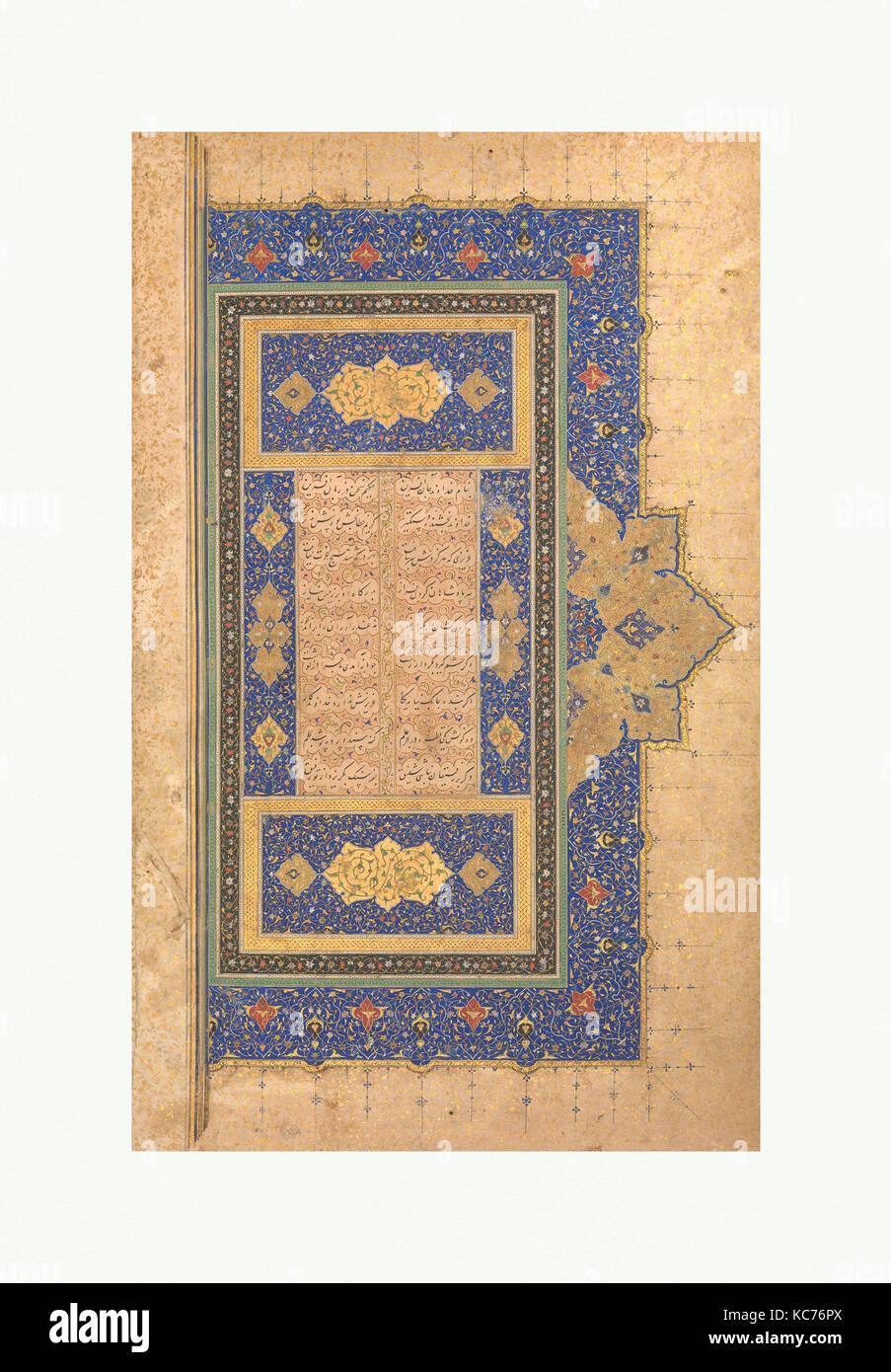 Allumé en frontispice d'un Bustan de Sa'di, en date d'A.H. 920/ A.D. 1514 Banque D'Images