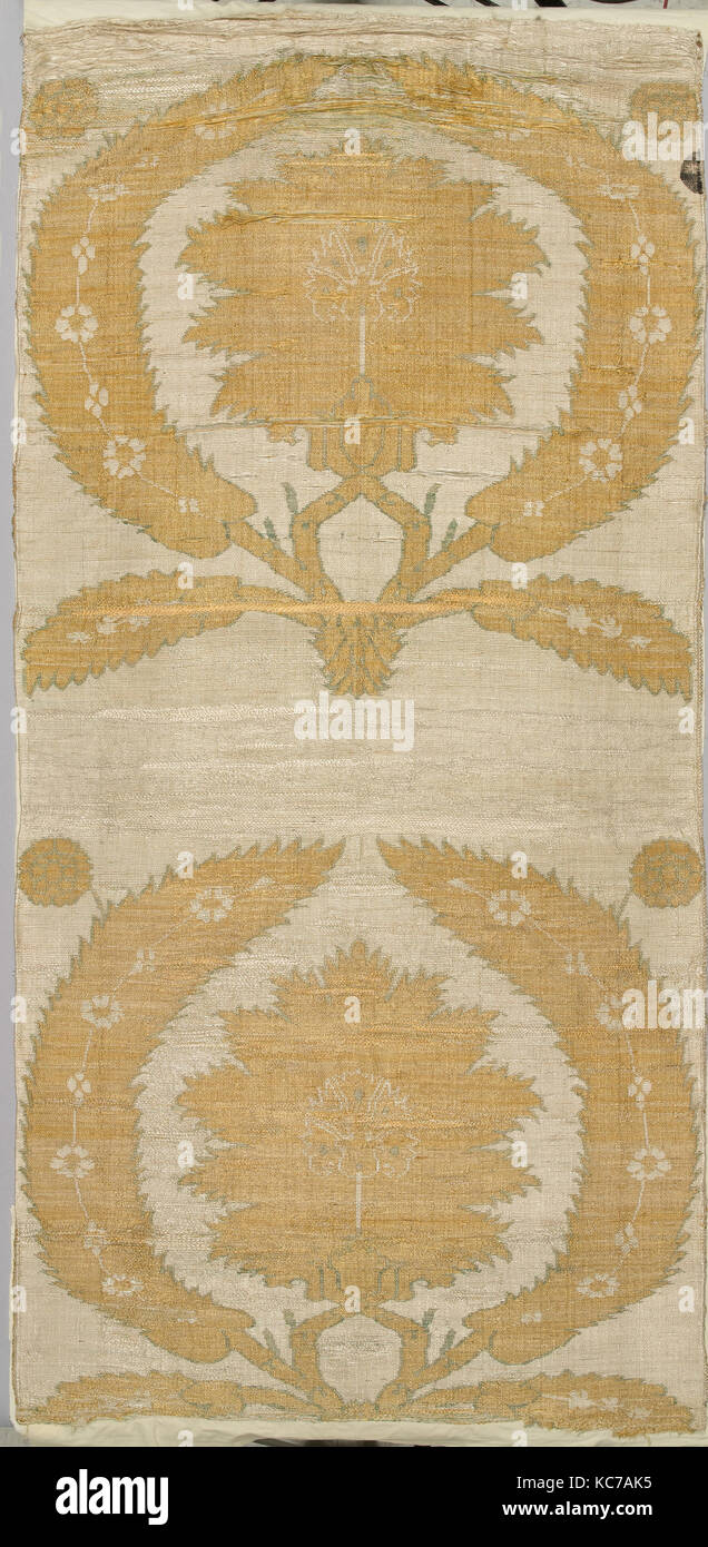 Kaftan, seconde moitié 17e-début du 18e siècle, attribué à la Turquie, soie, métal enroulé thread ; taqueté (seraser), Dos : H Banque D'Images