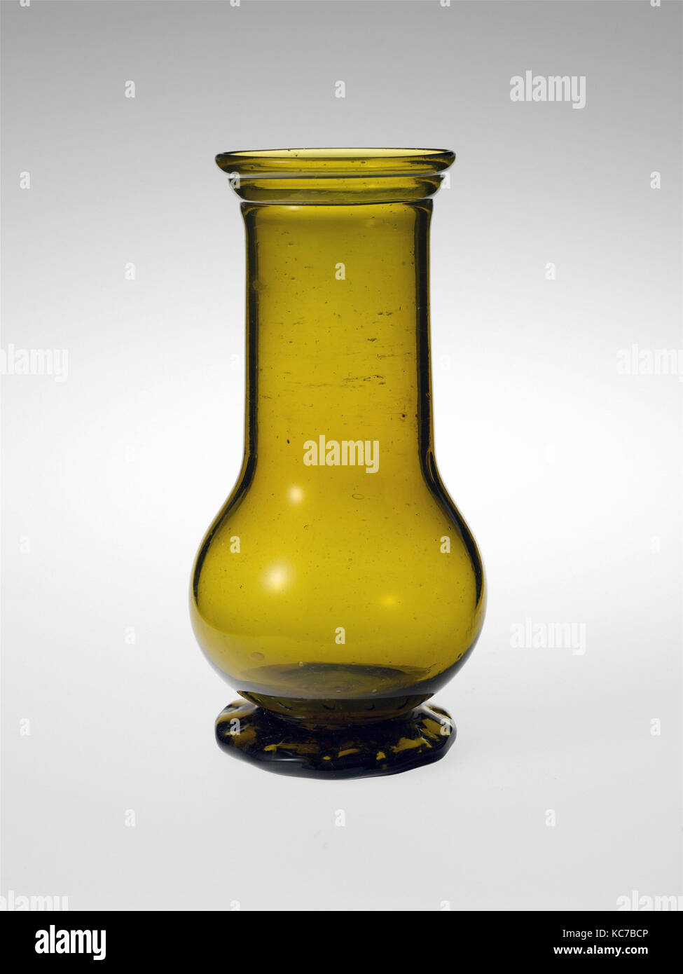 Vase, 1770-1800, Made in United States, américain, en verre soufflé, H. 7 7/8 in. (20 cm), verre Banque D'Images