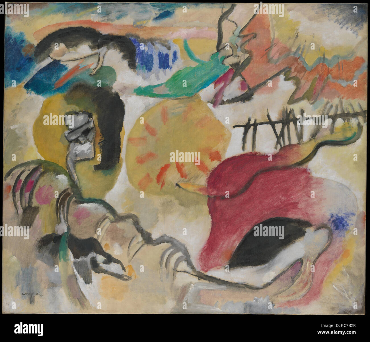 27 l'Improvisation (Jardin de l'amour II), Vasily Kandinsky, 1912 Banque D'Images