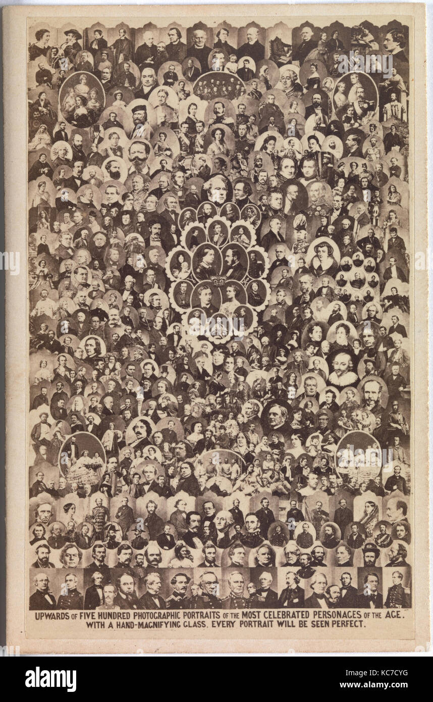 Plus de cinq cents portraits photographiques des plus célèbres personnages de l'âge, Ashford Brothers & Co., ca. 1864 Banque D'Images
