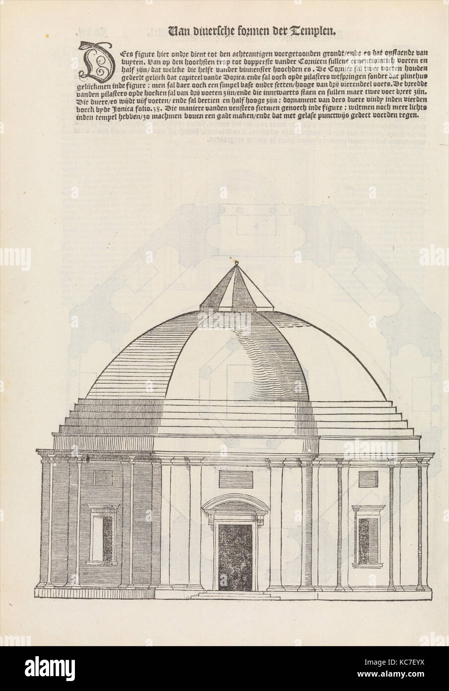 Den eersten (-vijfsten) boeck van architecturen, Hendrick Hondius I, 1546, 1549, 1553 Banque D'Images