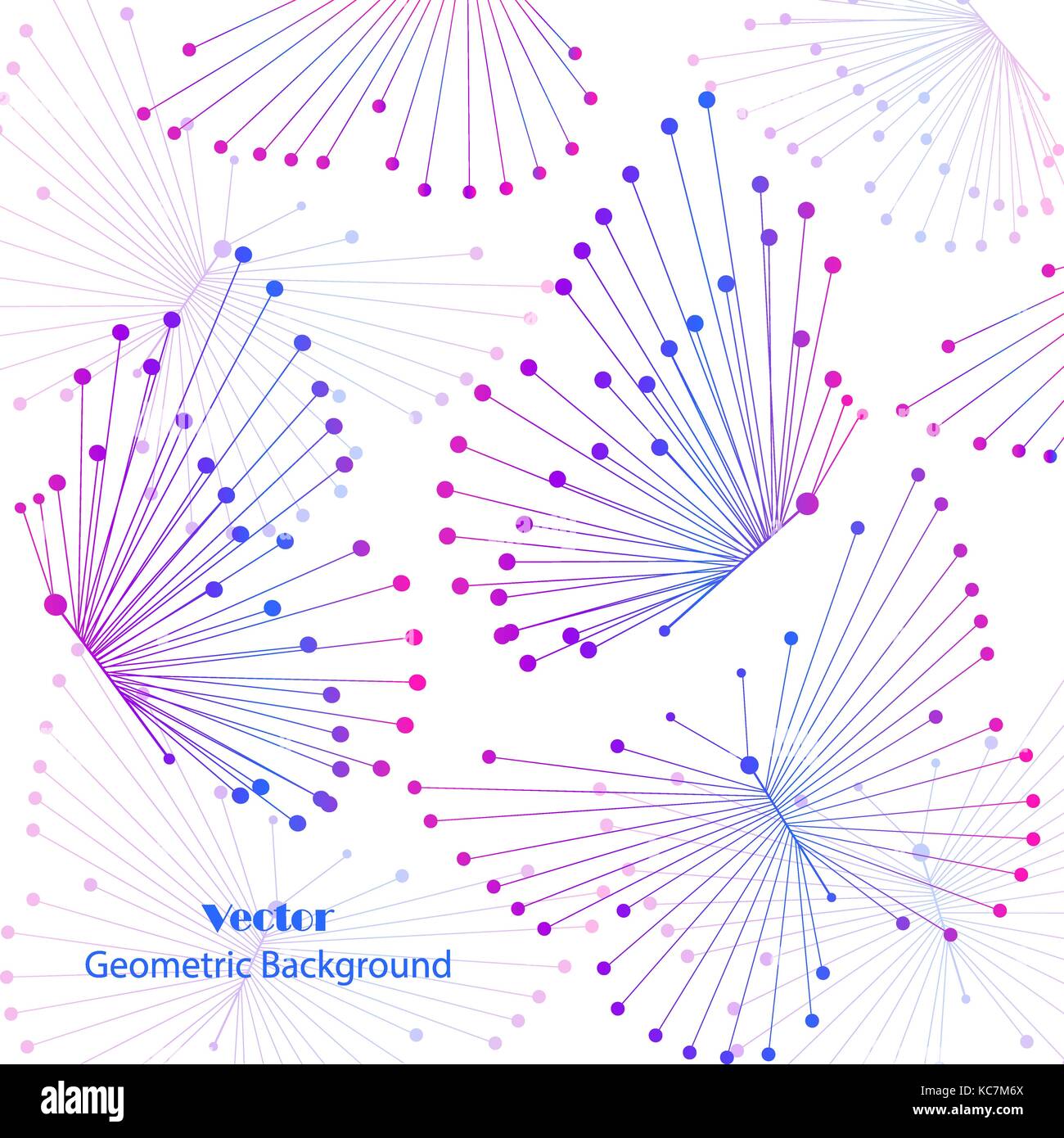 Motif géométrique avec des lignes et points. Illustration de Vecteur