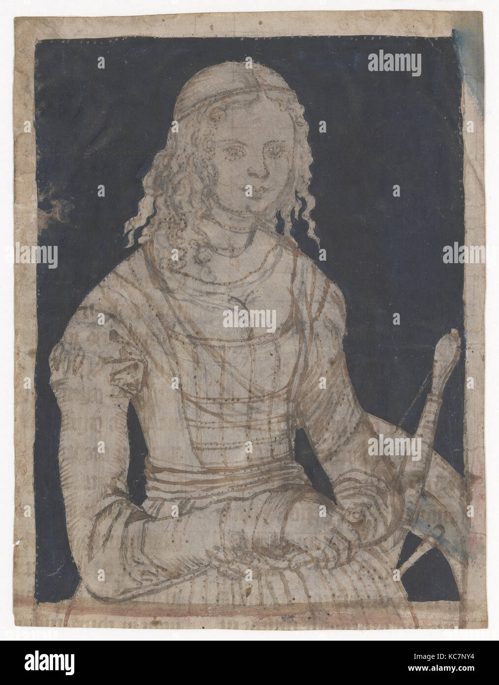 Sainte Catherine, Lucas Cranach le Vieux, fin 15ème-milieu du 16e siècle Banque D'Images