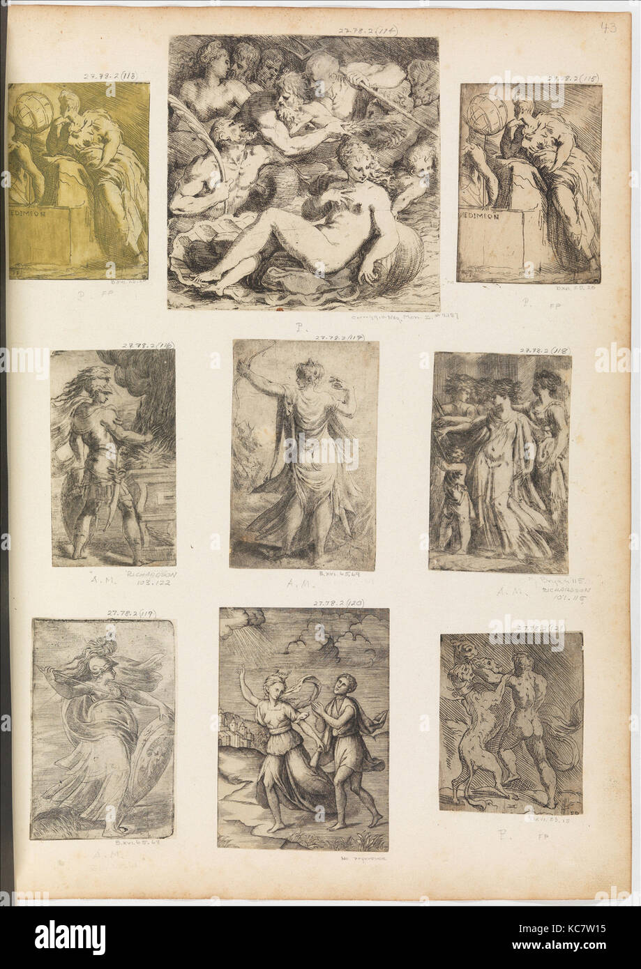 La Naissance de Vénus, anonyme, Italien, 16e au début du 17e siècle, 16e-17e siècle Banque D'Images