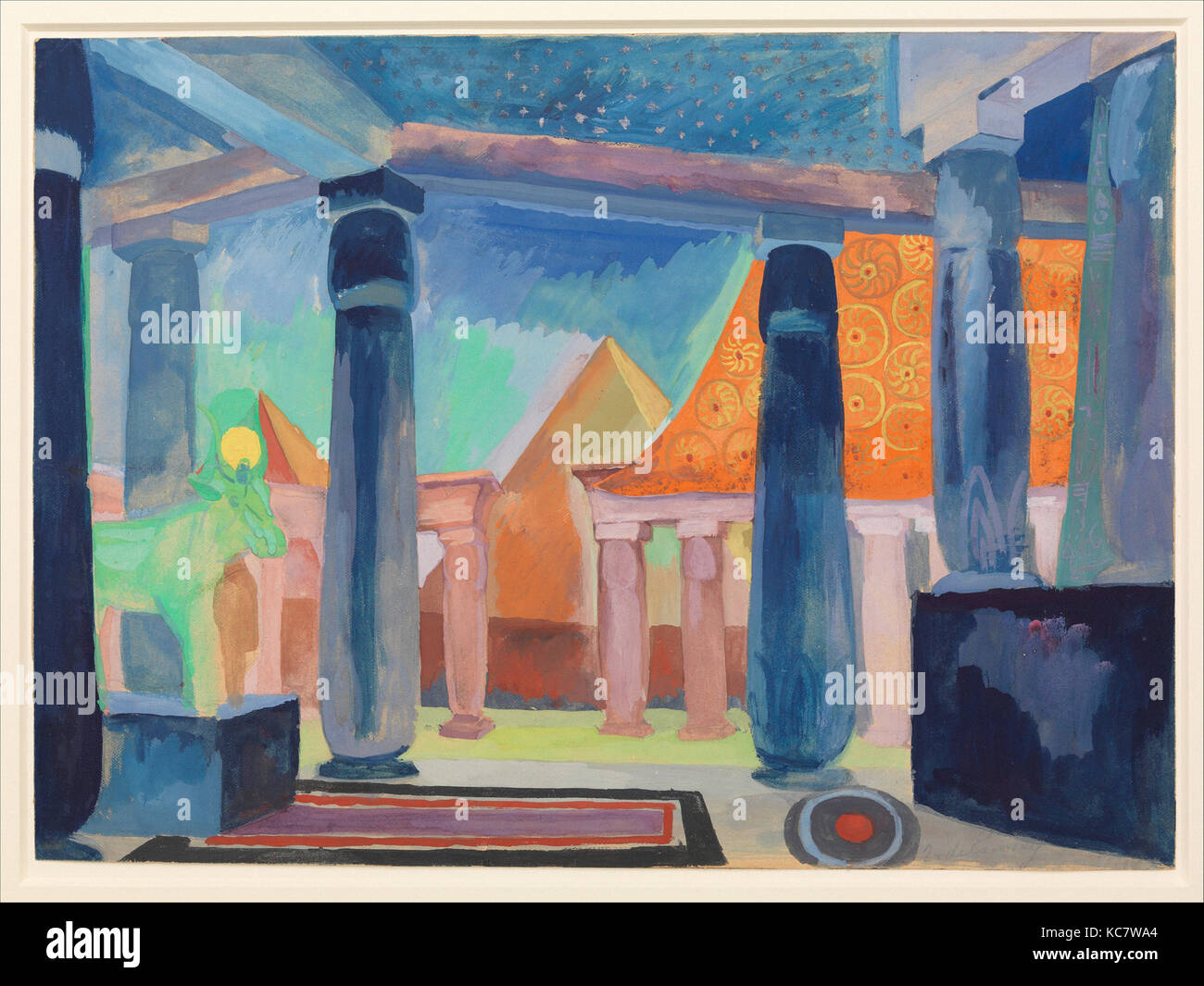 Scénographie pour Cléopâtre, Robert Delaunay, ca. 1918 Banque D'Images