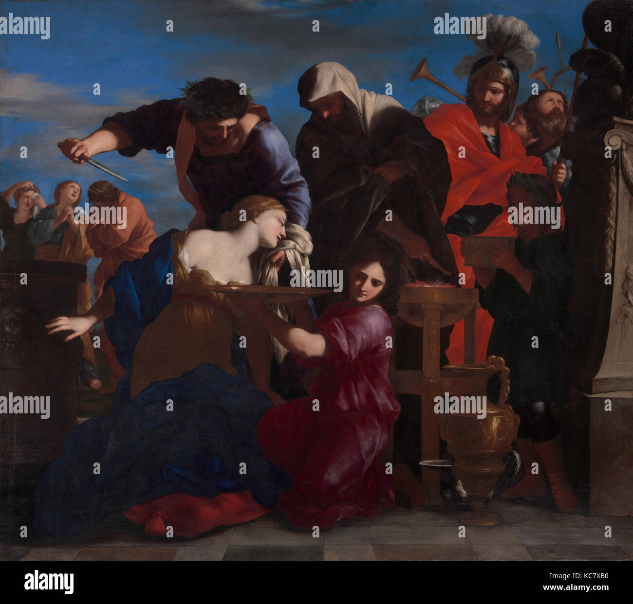 Le Sacrifice de Polyxena, Giovanni Francesco Romanelli Banque D'Images