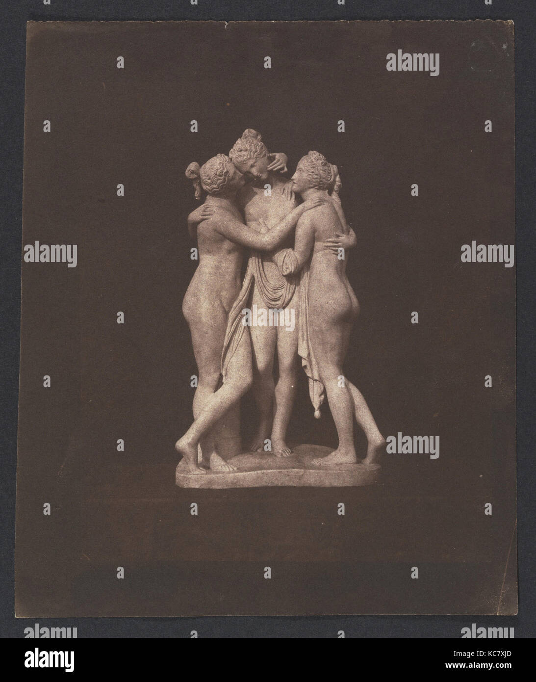 Trois Grâces, 1840, impression sur papier salé à partir de négatifs papier, feuille : 7 × 5/16 6 1/4 in. (18,6 × 15,8 cm), photographies, William Banque D'Images