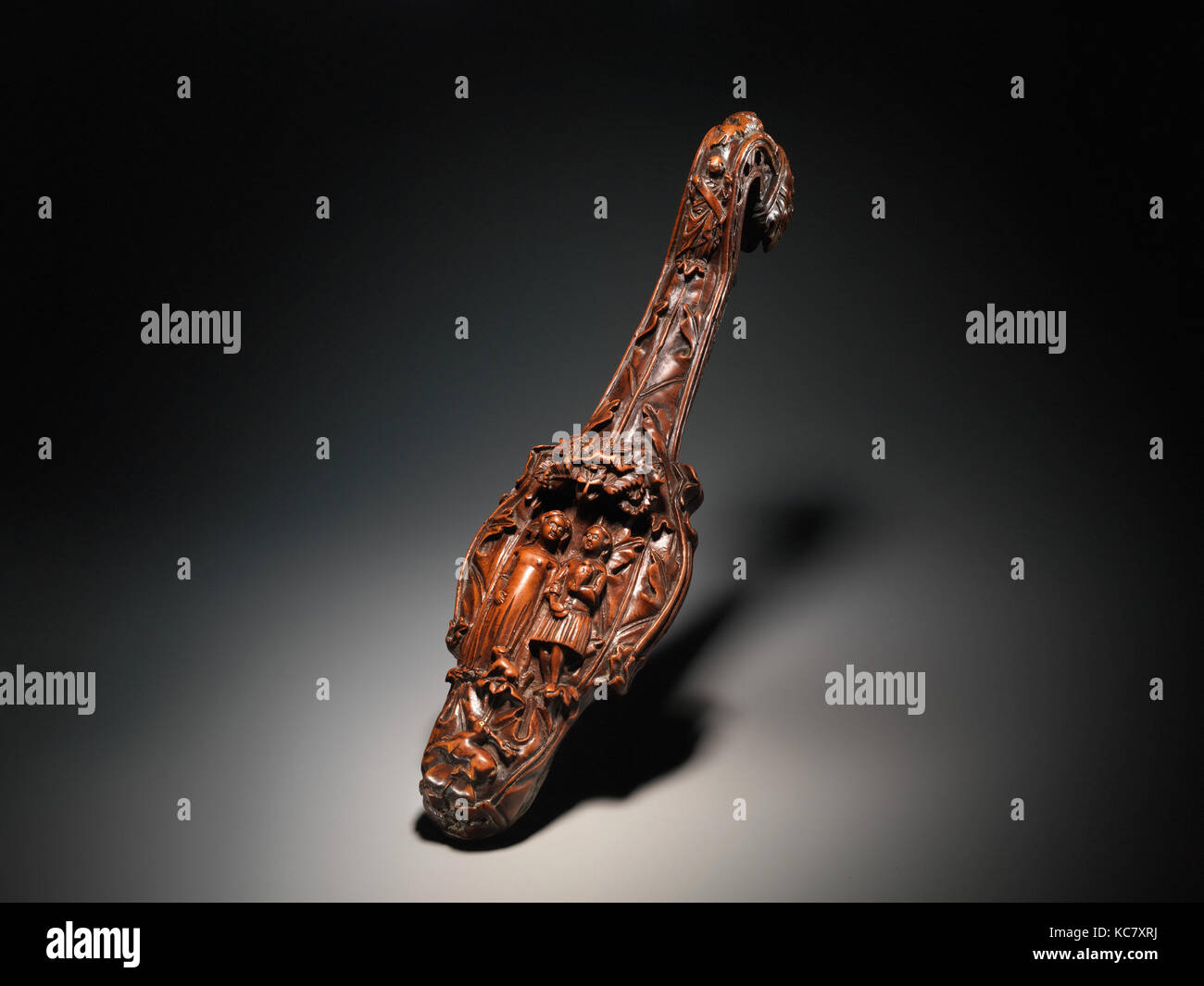 Mandora, ca. En 1420, Milan, Italie, Italien ?, buis, palissandre, ébène, hauteur : 14 3/16 po. (36 cm), Chordophone-Lute, c'est la Banque D'Images