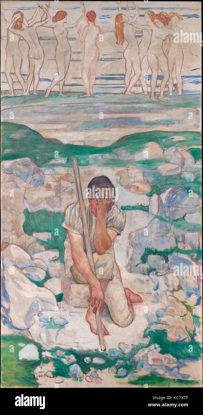 Le rêve du berger (Der Traum des Hirten), Ferdinand Hodler, 1896 Banque D'Images