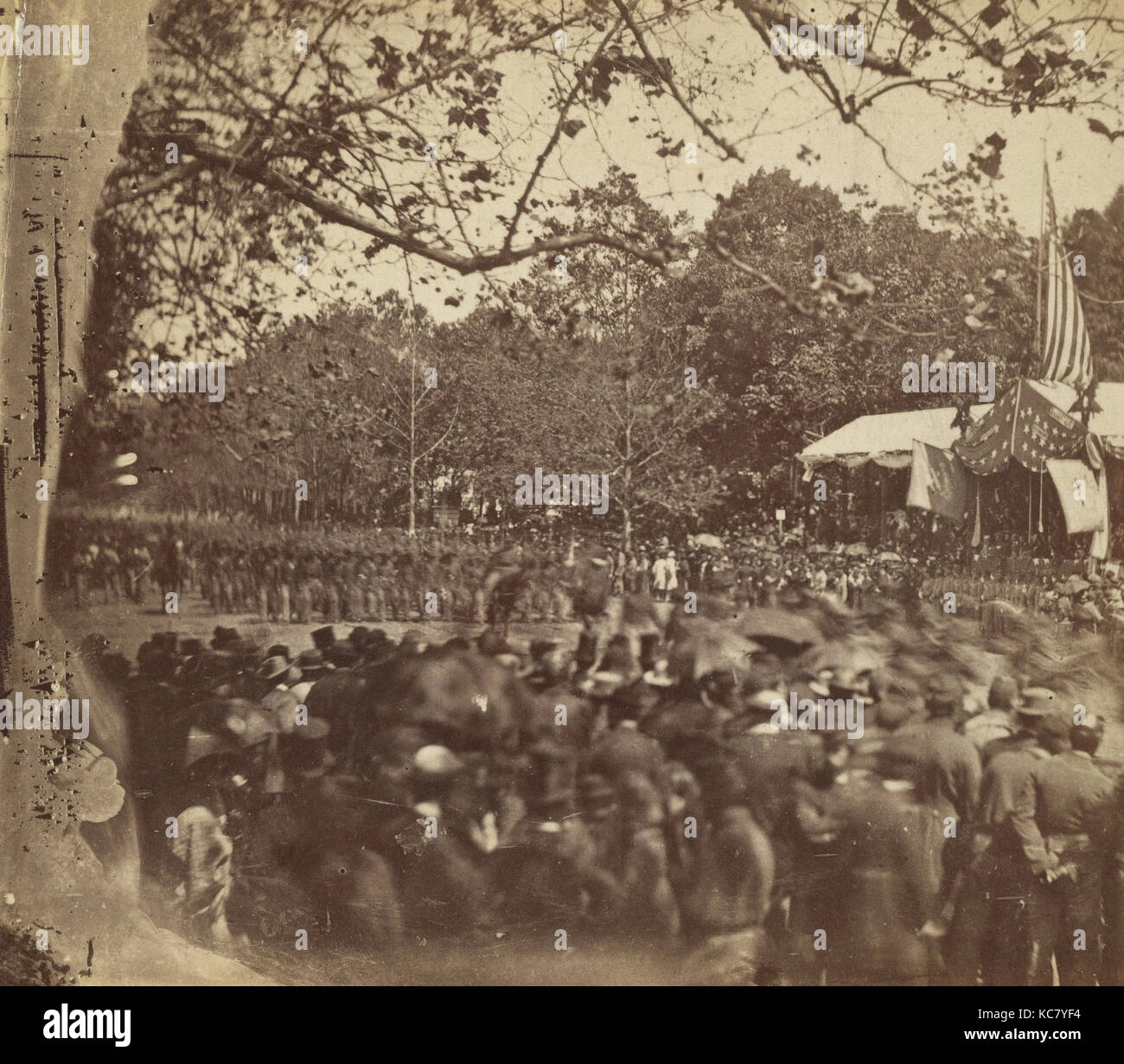Grand Army Review, Washington, D.C., Alexander Gardner, Mai 1865 Banque D'Images