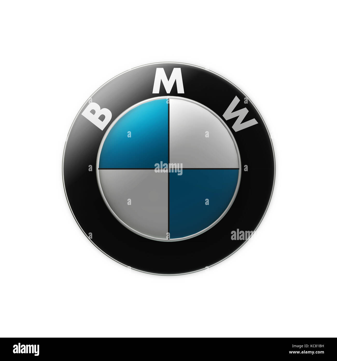 Taipei, Taiwan - 3 octobre 2017 : rendu 3d logo BMW, BMW est un constructeur automobile allemand Banque D'Images