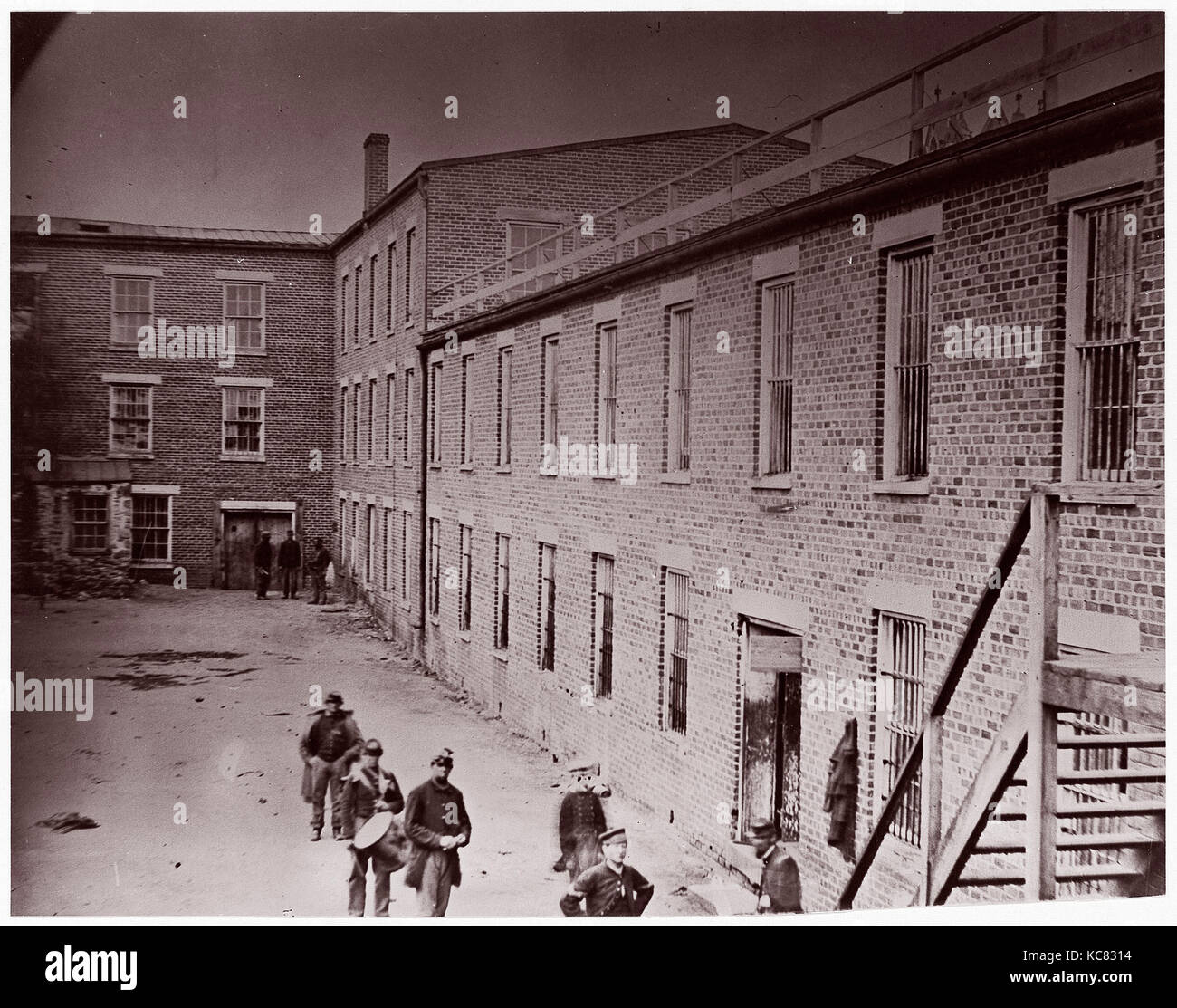 Château Thunder, ex-usine de tabac, Petersburg, Alexander Gardner, 1864 Banque D'Images