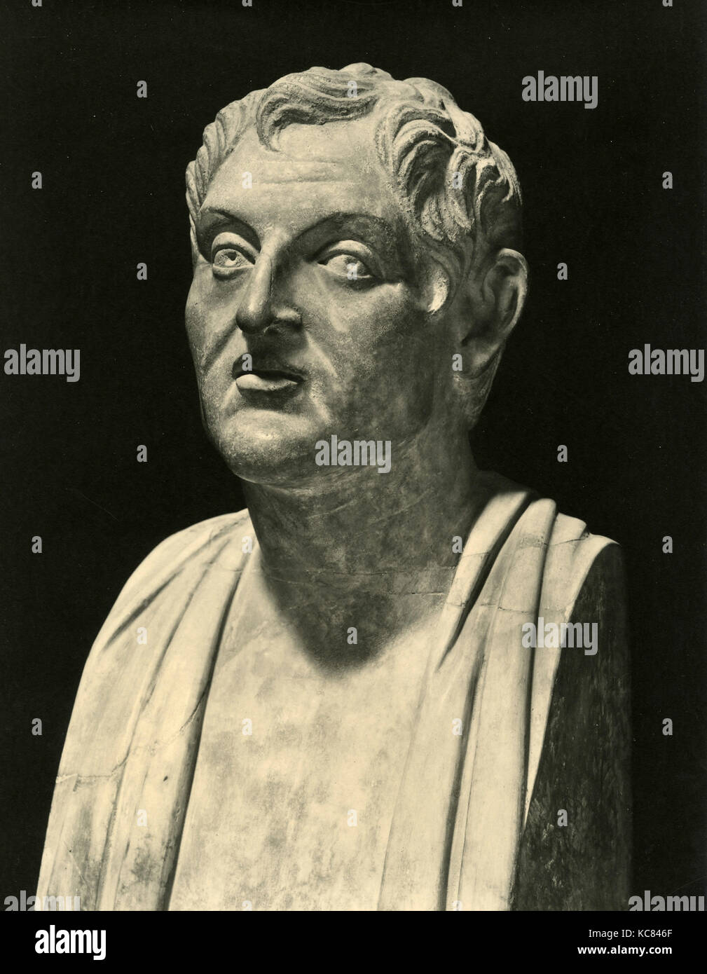 Philosophe grec Aristote, statue en marbre Banque D'Images