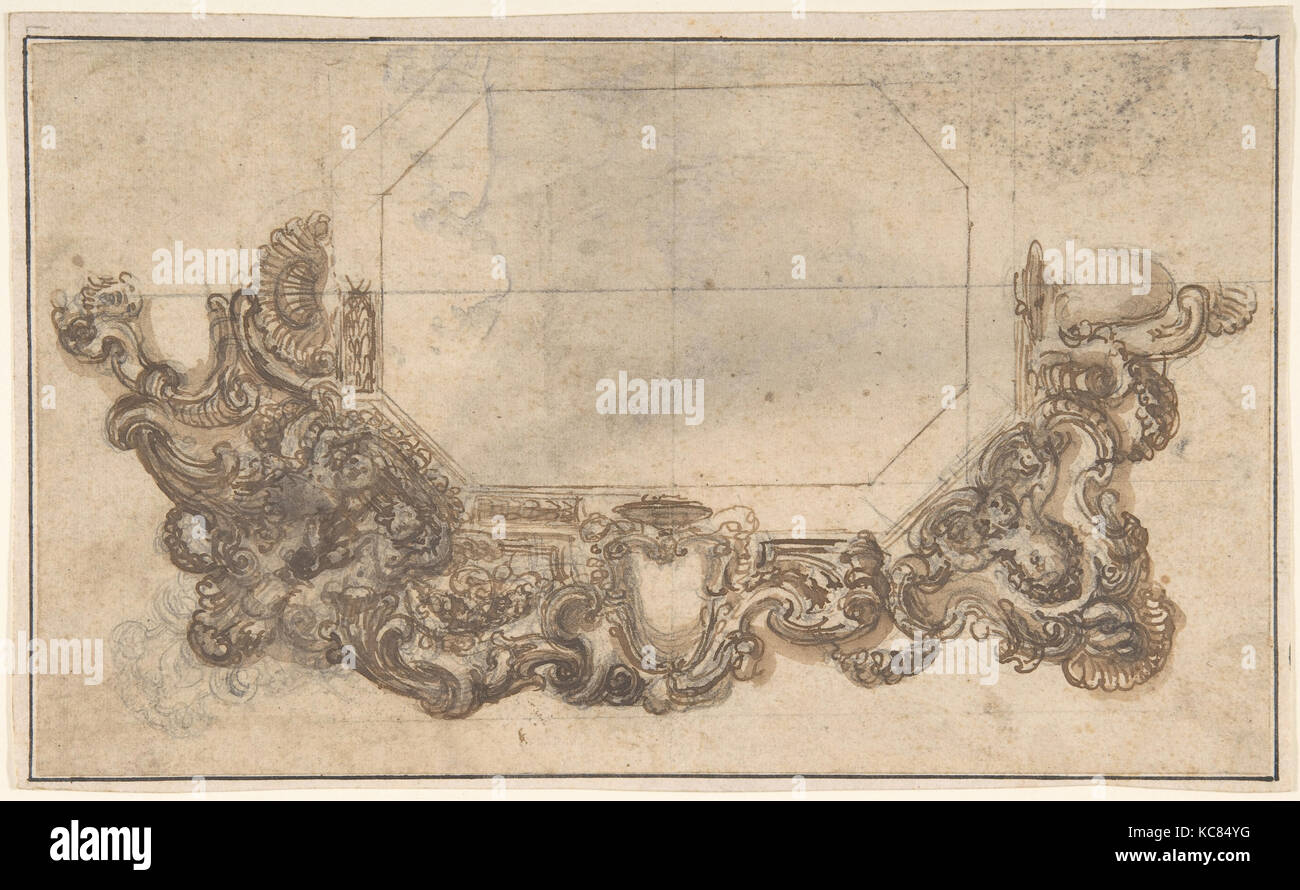 La partie droite de l'image miroir, Design italien, Anonyme, 17e siècle Banque D'Images