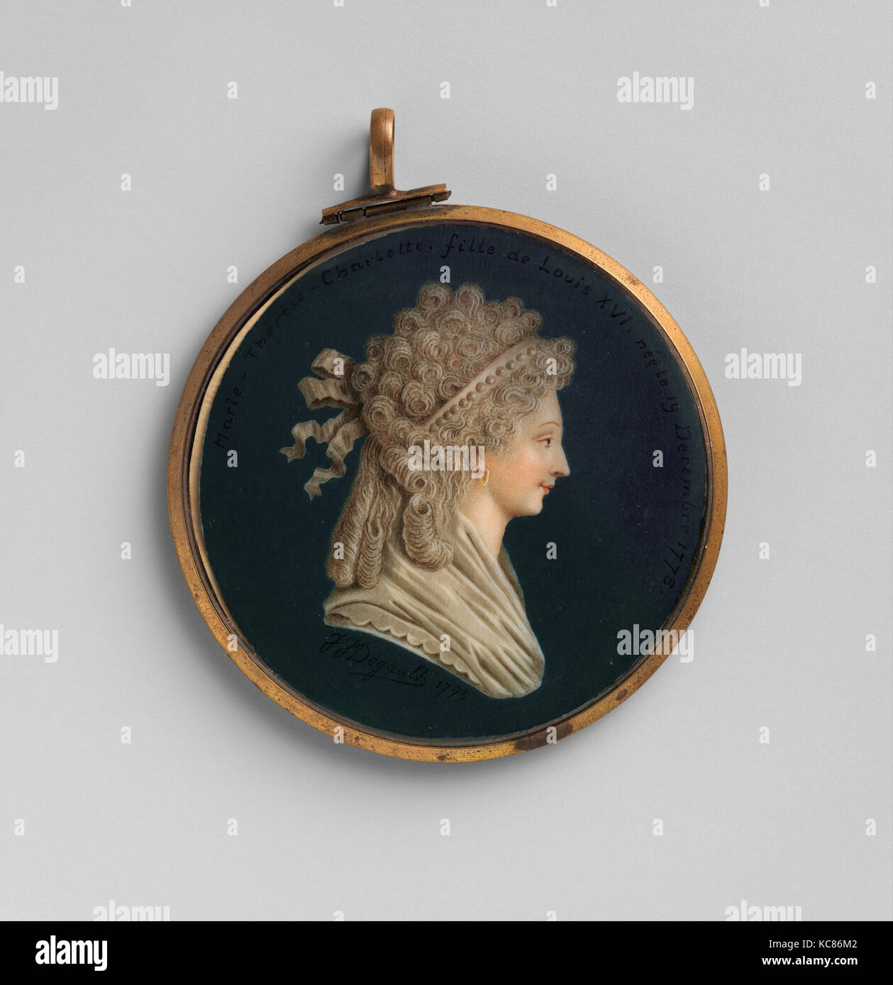 Marie-Thérèse-Charlotte (1778-1851), fille de Louis XVI, Jacques Joseph de Gault, 1795 Banque D'Images