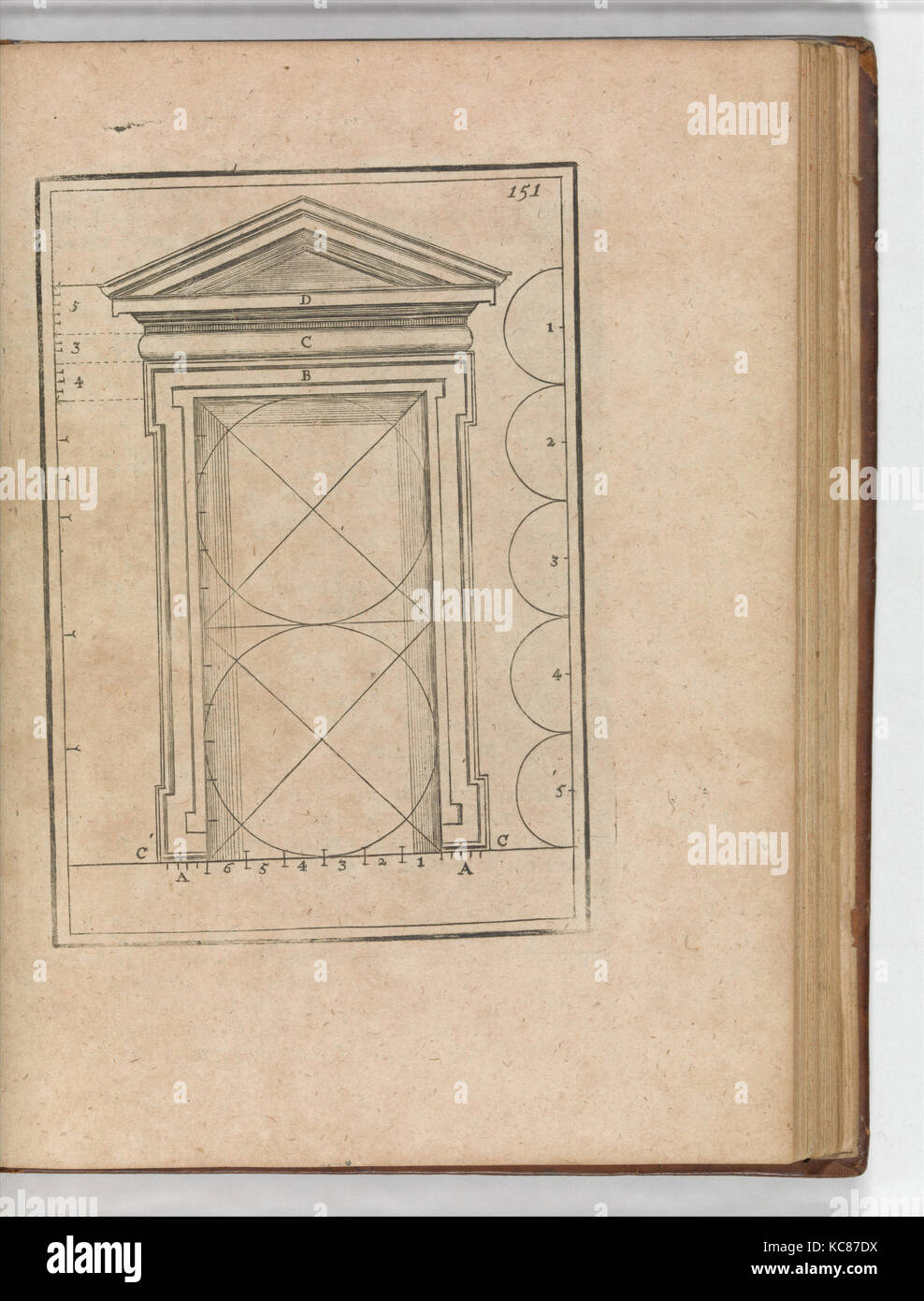 Le premier livre d'architecture par Andrea Palladio, 1716 Banque D'Images