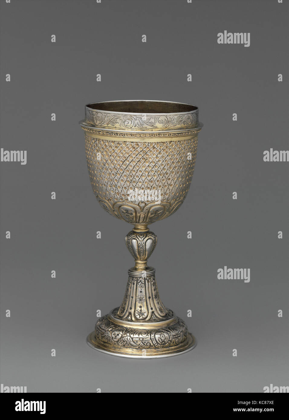 Coupe du comité permanent (la moitié d'une double cup), début du 17e siècle Banque D'Images