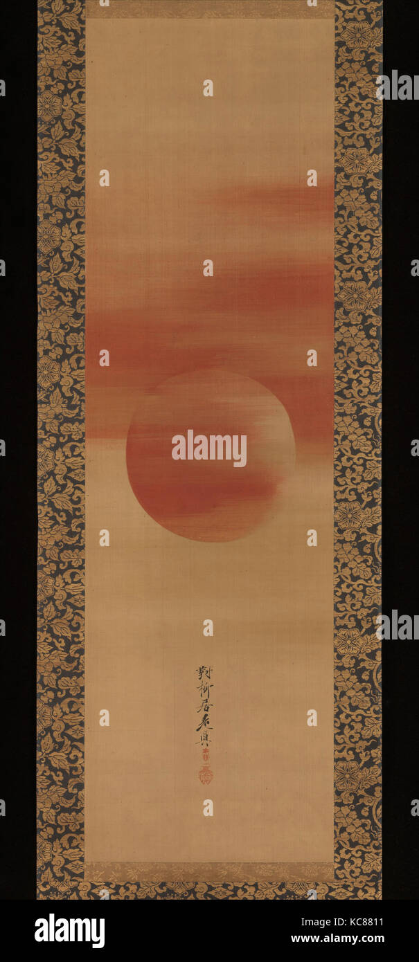 Soleil levant, 旭日図, Shibata Zeshin, seconde moitié du xixe siècle Banque D'Images