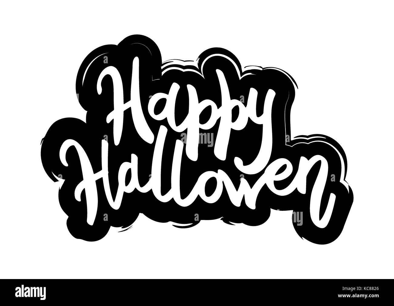 Happy Halloween message définition. Illustration de Vecteur