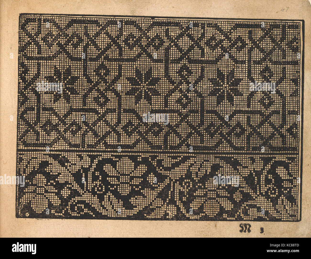 Dessins et gravures, livres Tirages Ornament & Architecture, nouveau Künstlichs Modelbuch (Page 47 recto), l'éditeur, Bernhard Jobin Banque D'Images