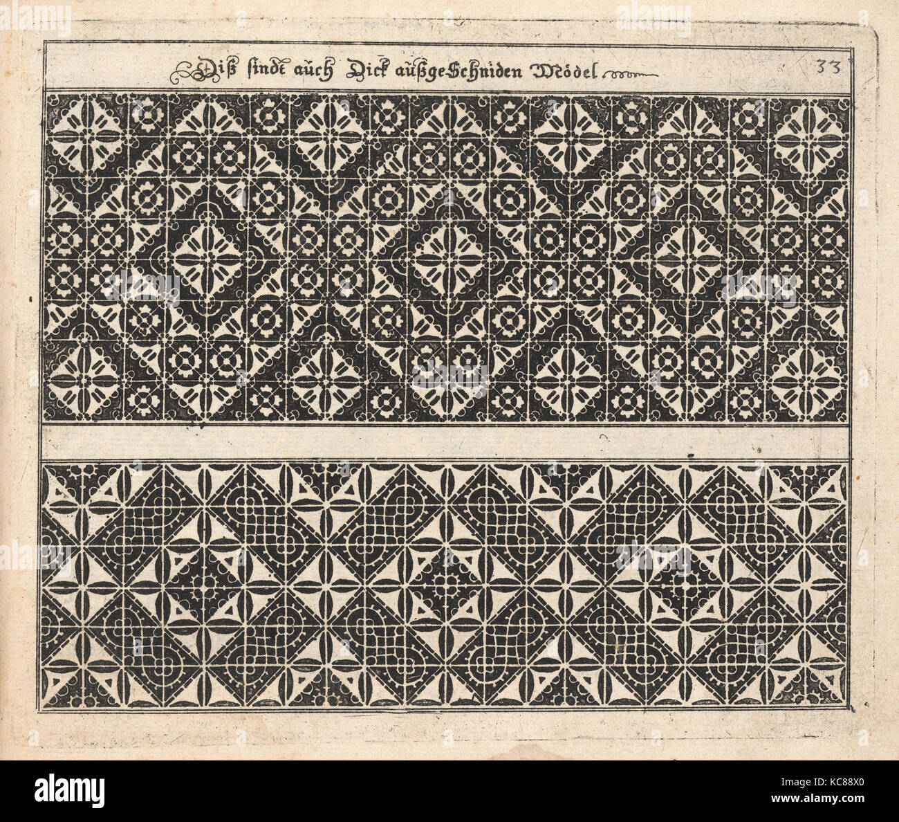 Dessins et gravures, livres Tirages Ornament & Architecture, Schön Neues Modelbuch (Page 38 recto), Designer, éditeur, Johann Banque D'Images