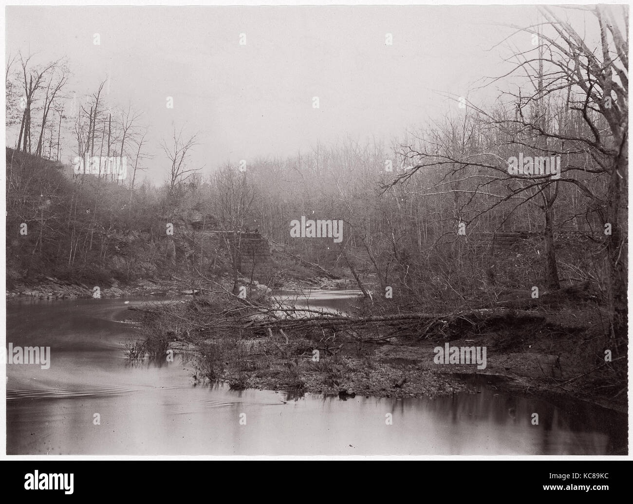 Bull Run. Blackburn's Ford, Timothy H. O'Sullivan, ca. 1862 Banque D'Images