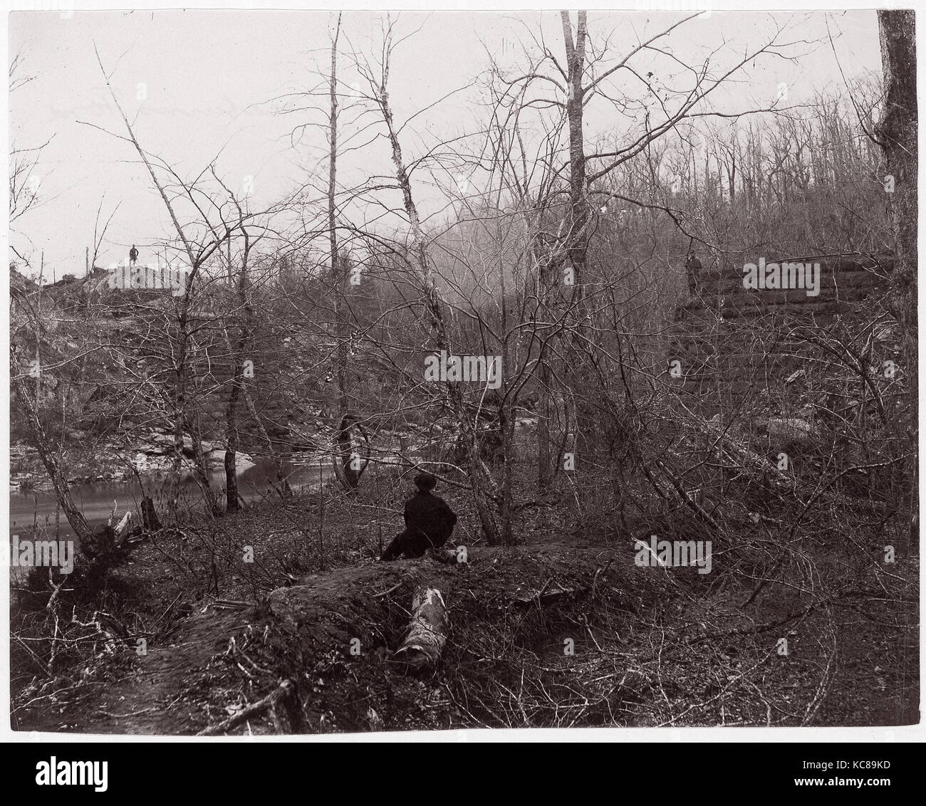 Bull Run. Blackburn's Ford, Timothy H. O'Sullivan, ca. 1862 Banque D'Images