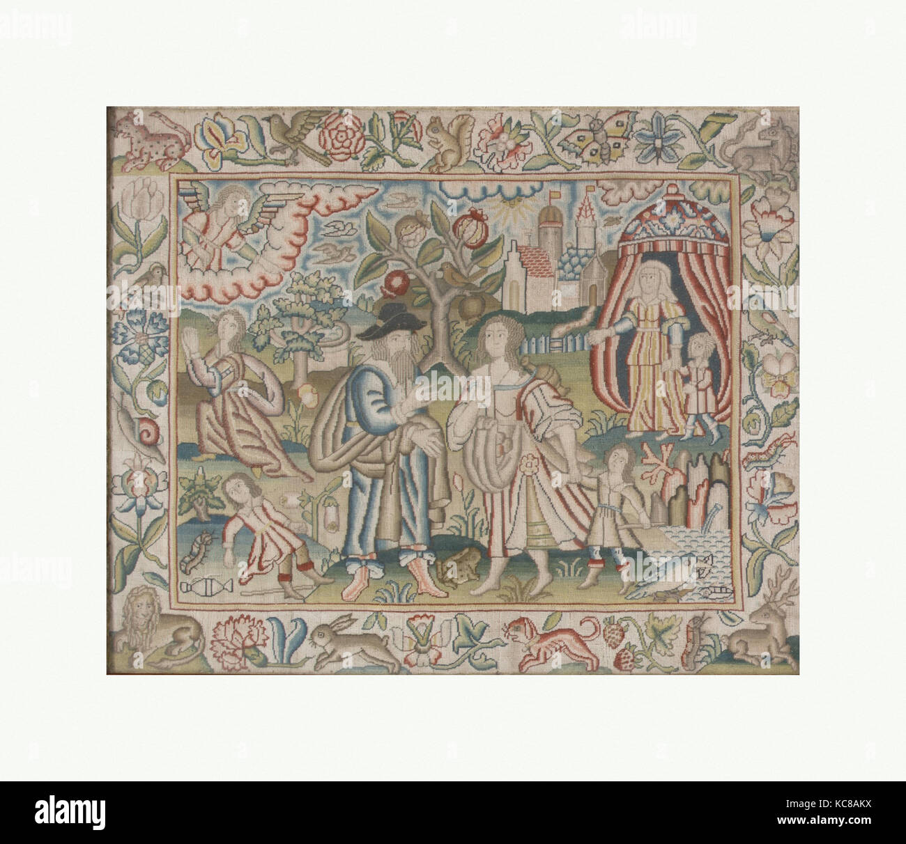 La vie d'Abraham, d'après un dessin par Gerard de Jode, troisième trimestre 17e siècle Banque D'Images