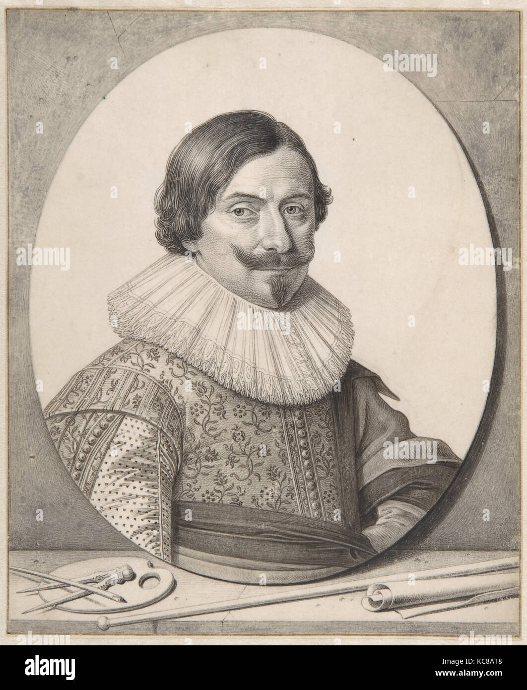 Portrait du peintre François Gysels, David Bailly, n.d Banque D'Images