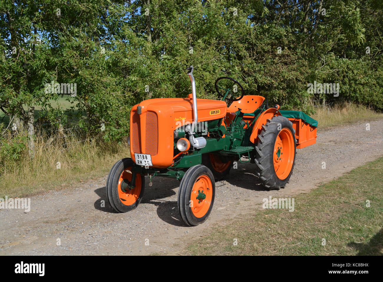 1958 fiat someca tracteur vintage 20d Banque D'Images