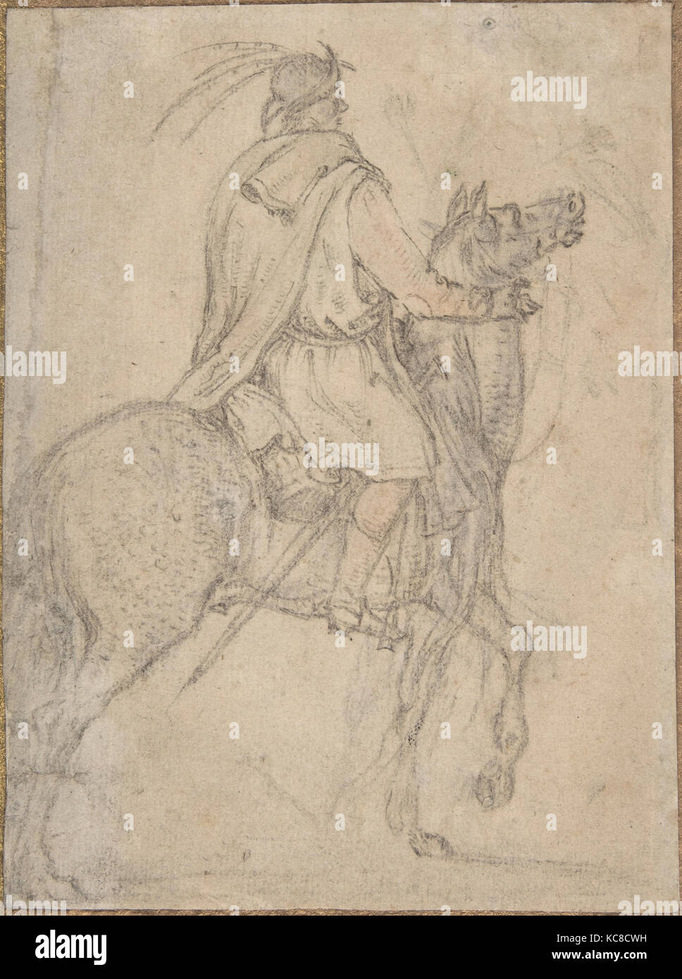 Un cavalier hongrois, Roelandt Savery, fin 16ème-milieu du 17ème siècle Banque D'Images