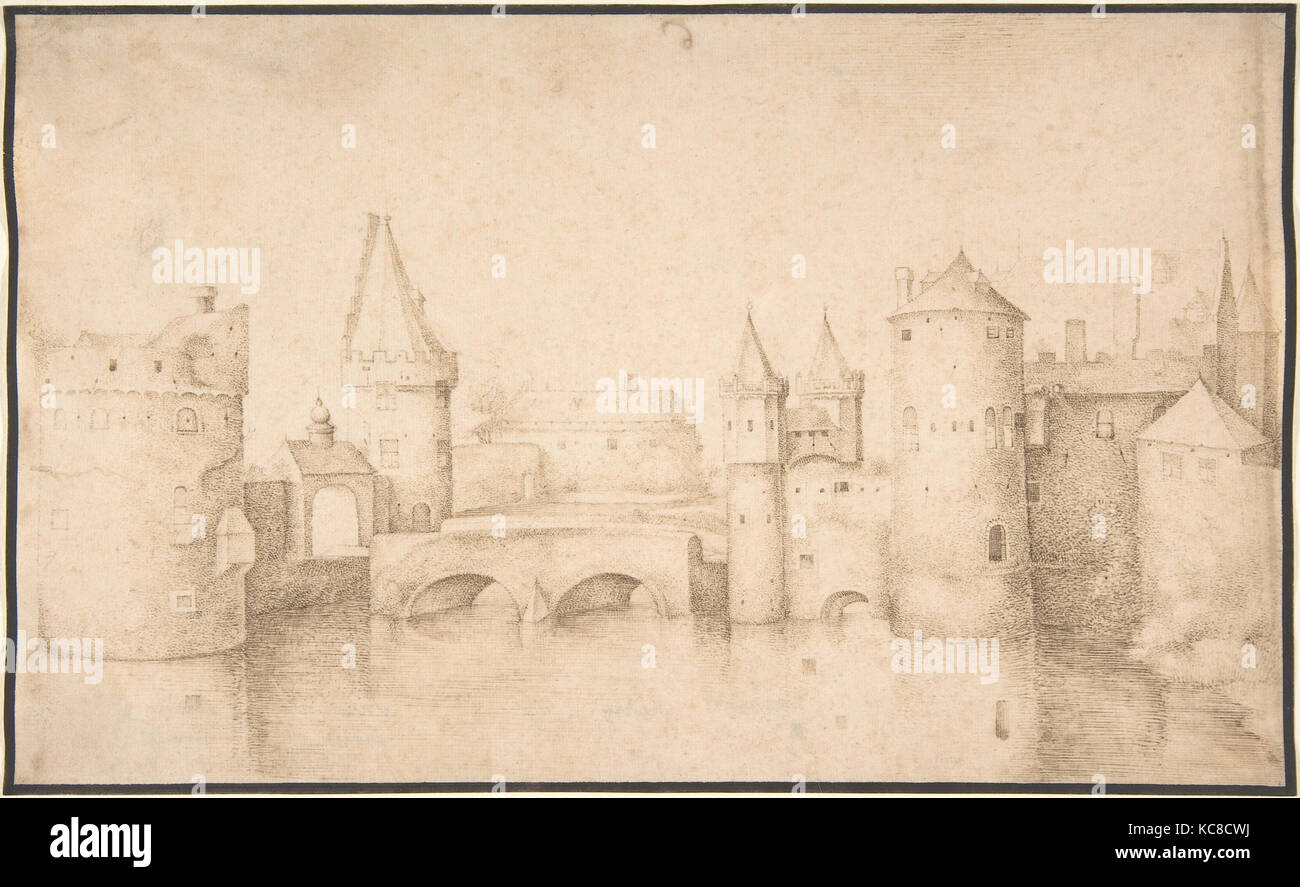 Murs, tours et portes d'Amsterdam, Jacob Savery J, fin 16ème-début du 17e siècle Banque D'Images