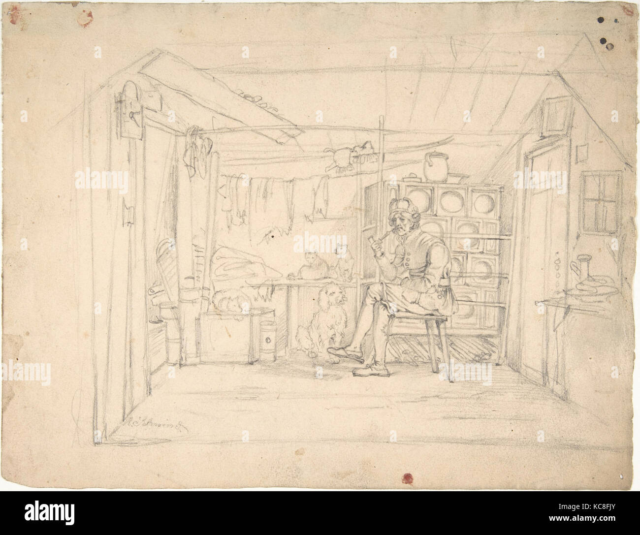 Der Hundefreund (le Dog's Friend), Moritz von Schwind, du milieu du xixe siècle Banque D'Images