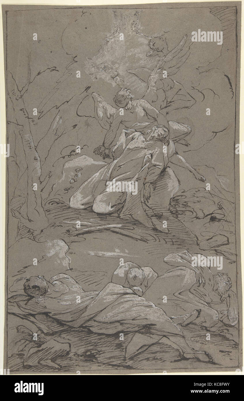 Le Christ au Jardin de Gethsémani, Jan Van Eyck, 1712-62 Banque D'Images