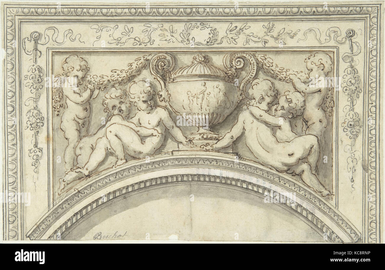 Pour plus de design, de la Porte Guillaume Boichot, ca. 1760-80 Banque D'Images