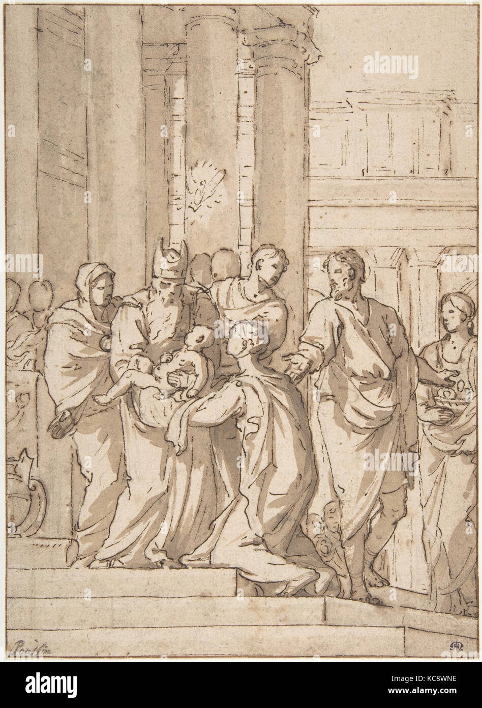 Présentation de l'Enfant Jésus dans le Temple, Charles Mellin, ca. 1643 Banque D'Images