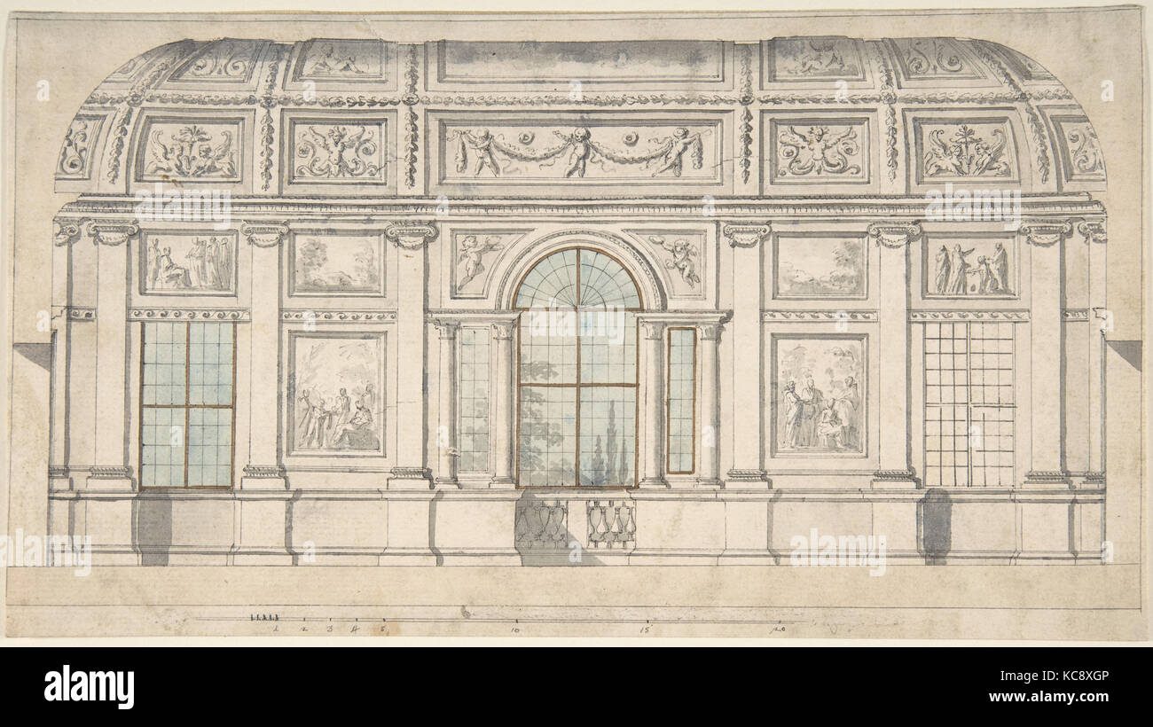 Pour un intérieur design architectural, Pierre Nicolas Ransonnette, n.d Banque D'Images