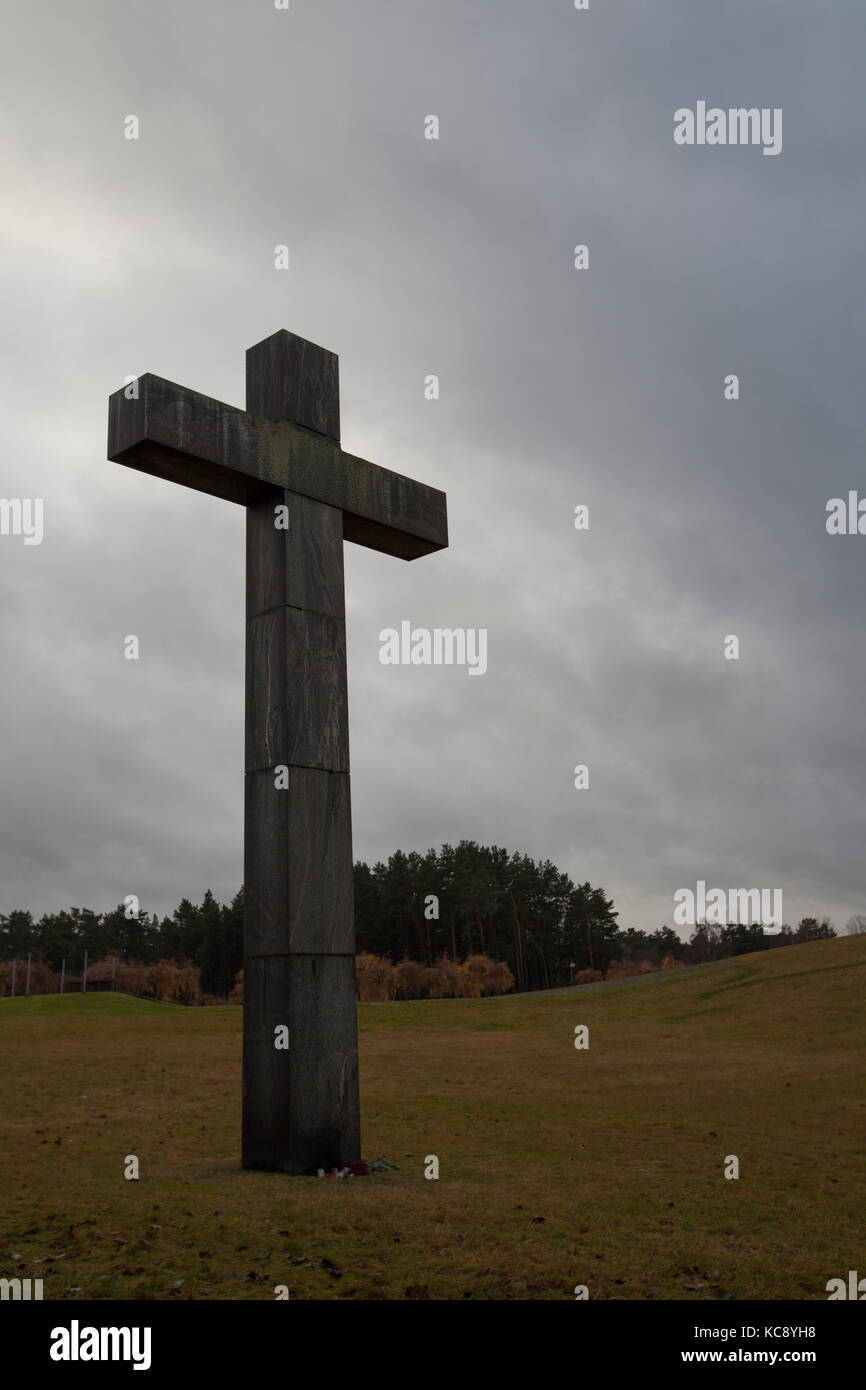 Skogskyrkogården / le cimetière des bois Banque D'Images