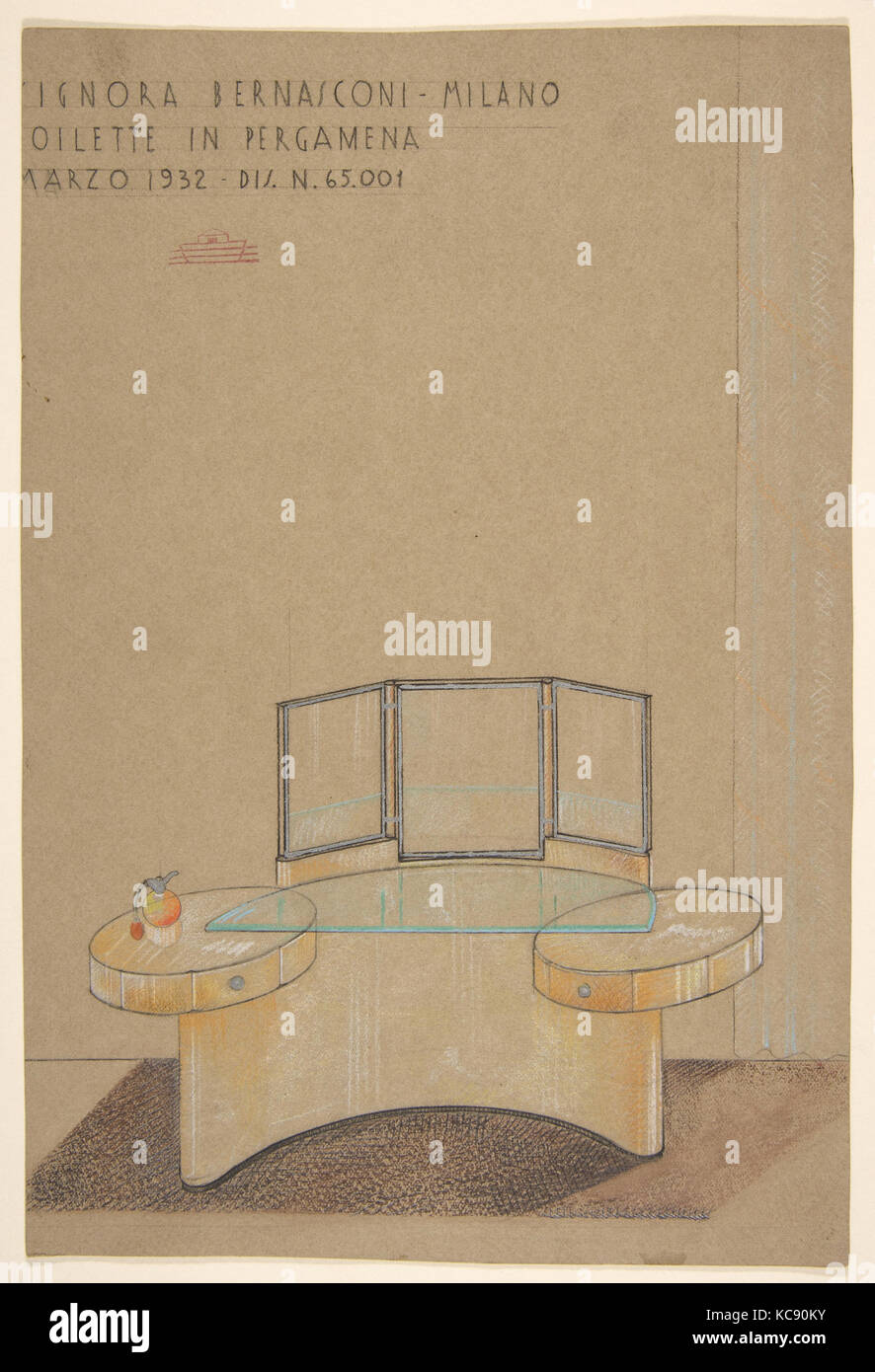 Toilette dans la Pergamena, Signora Bernasconi, Milano...Dis.N. 65,001, Guglielmo Ulrich, 1932 Banque D'Images